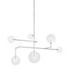 Polished Nickel / Clear Glass