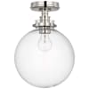 Polished Nickel / Clear Glass