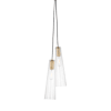 Antique-Burnished Brass / Clear Glass