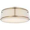 Hand-Rubbed Antique Brass / Linen / Frosted