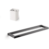 Black Chromed Aluminum / White