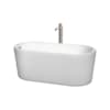 White / Brushed Nickel Trim