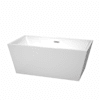 White / Brushed Nickel Trim