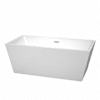 White / Polished Chrome Trim