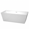 White / Polished Chrome Trim