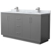 Dark Gray / Brushed Nickel Hardware