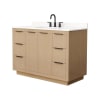 Light Straw / White Quartz Top / Matte Black Hardware