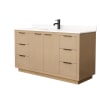 Light Straw / White Quartz Top / Matte Black Hardware