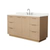 Light Straw / Giotto Quartz Top / Brushed Nickel Hardware