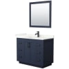 Dark Blue / Giotto Quartz Top / Matte Black Hardware