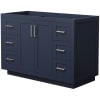 Dark Blue / Brushed Nickel Hardware