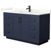 Dark Blue / Giotto Quartz Top / Matte Black Hardware