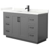 Dark Gray / Giotto Quartz Top / Matte Black Hardware