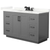 Dark Gray / Giotto Quartz Top / Matte Black Hardware