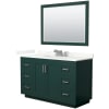 Green / Giotto Quartz Top / Brushed Nickel Hardware