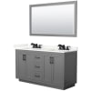 Dark Gray / Giotto Quartz Top / Matte Black Hardware