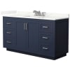 Dark Blue / Giotto Quartz Top / Brushed Nickel Hardware