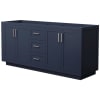 Dark Blue / Brushed Nickel Hardware