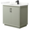 Light Green / Giotto Quartz Top / Matte Black Hardware