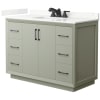 Light Green / Giotto Quartz Top / Matte Black Hardware