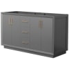 Dark Gray / Satin Bronze Hardware