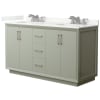 Light Green / Giotto Quartz Top / Brushed Nickel Hardware