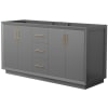 Dark Gray / Satin Bronze Hardware