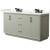 Light Green / Giotto Quartz Top / Matte Black Hardware