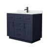 Dark Blue / Giotto Quartz Top / Matte Black Hardware