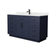 Dark Blue / Giotto Quartz Top / Matte Black Hardware