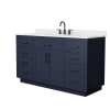 Dark Blue / Giotto Quartz Top / Matte Black Hardware