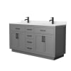 Dark Gray / Giotto Quartz Top / Matte Black Hardware