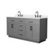 Dark Gray / Giotto Quartz Top / Matte Black Hardware