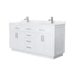 White / White Quartz Top / Brushed Nickel Hardware