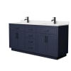 Dark Blue / Giotto Quartz Top / Matte Black Hardware