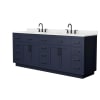 Dark Blue / Giotto Quartz Top / Matte Black Hardware