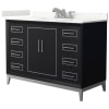 Black / Giotto Quartz Top / Brushed Nickel Hardware