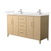 White Oak / Giotto Quartz Top / Brushed Nickel Hardware