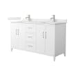 White / Giotto Quartz Top / Brushed Nickel Hardware