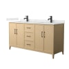 White Oak / Giotto Quartz Top / Matte Black Hardware