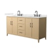 White Oak / Giotto Quartz Top / Matte Black Hardware