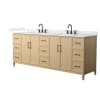 White Oak / Giotto Quartz Top / Matte Black Hardware