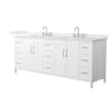 White / Giotto Quartz Top / Brushed Nickel Hardware