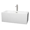 White / Brushed Nickel Trim