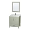 Light Green / Brushed Nickel Hardware