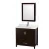 Espresso / Giotto Quartz Top / Brushed Chrome Hardware