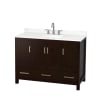 Espresso / Giotto Quartz Top / Brushed Chrome Hardware