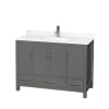 Dark Gray / Giotto Quartz Top / Brushed Chrome Hardware