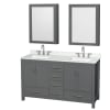 Dark Gray / Giotto Quartz Top / Brushed Chrome Hardware