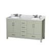 Light Green / Brushed Nickel Hardware